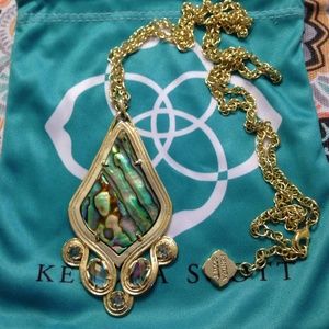 Kendra Scott Teresa abalone shell long necklace